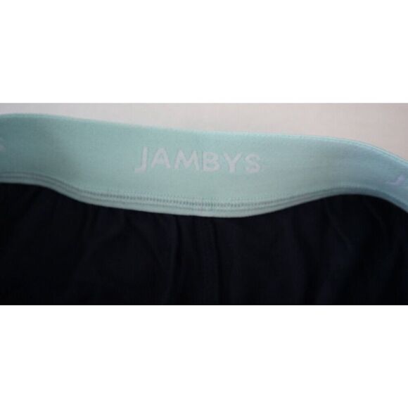Jambys Unisex Sz XS Navy Blue/Mint Soft Breathable Boxer Shorts w/Pockets - Picture 5 of 10